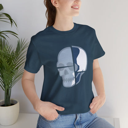 BROKEN SKULL [BLUE STEEL] T-shirt