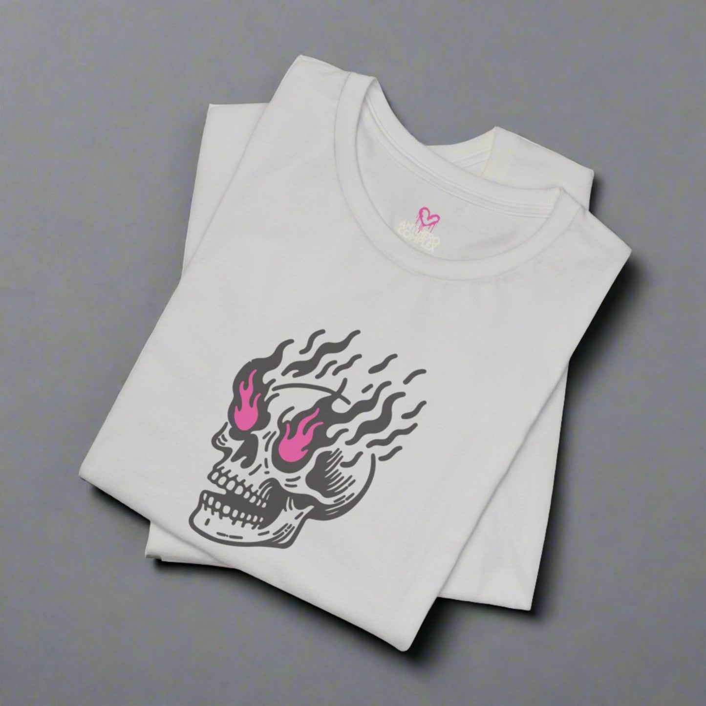 FLAMING EYES SKULL T-shirt