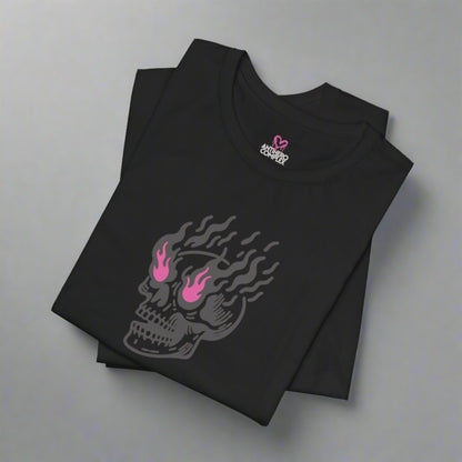 FLAMING EYES SKULL T-shirt