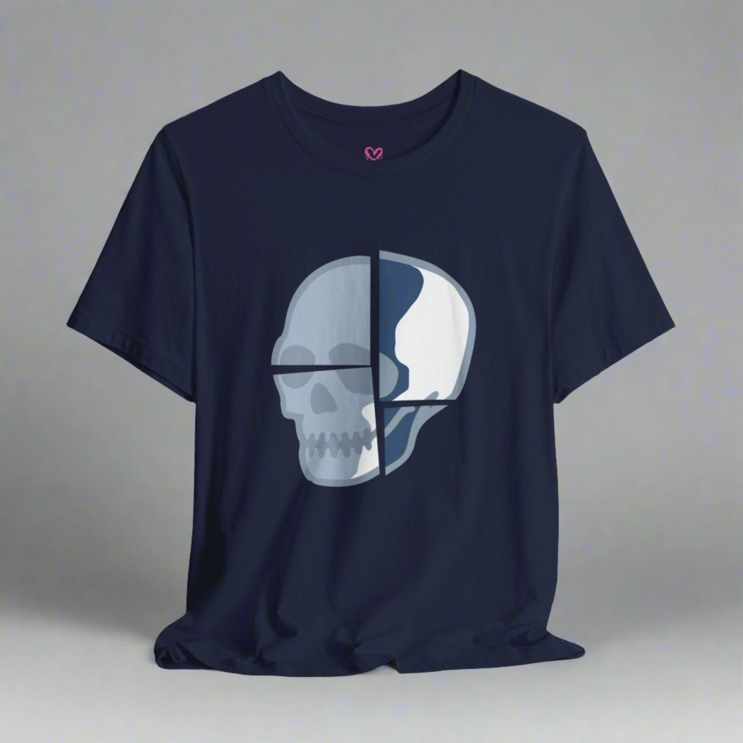 BROKEN SKULL [BLUE STEEL] T-shirt