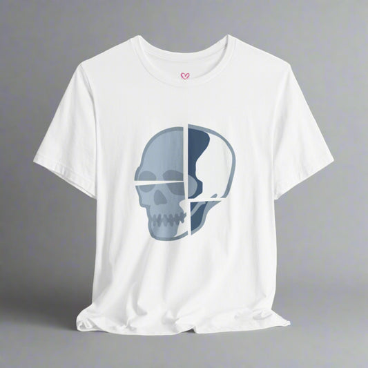 BROKEN SKULL [BLUE STEEL] T-shirt