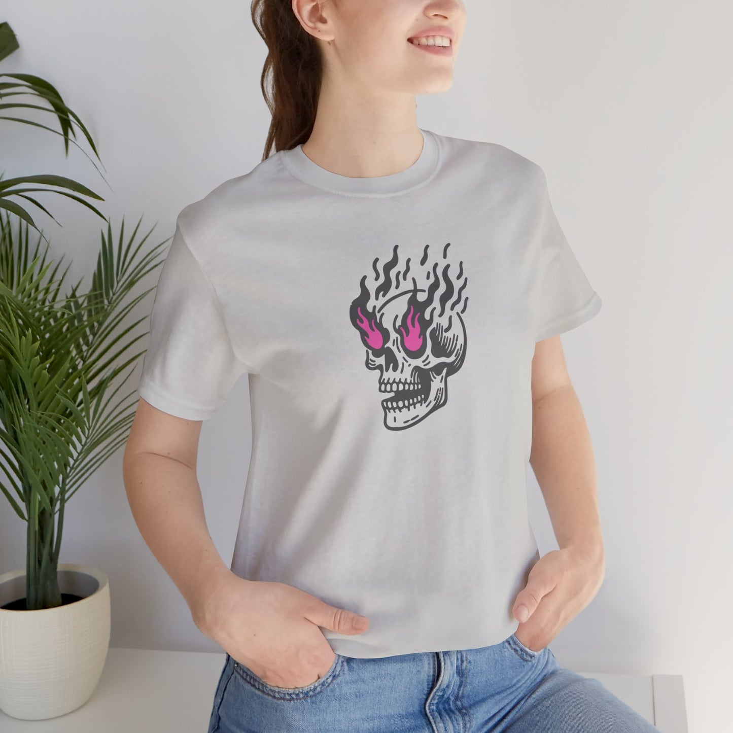 FLAMING EYES SKULL T-shirt