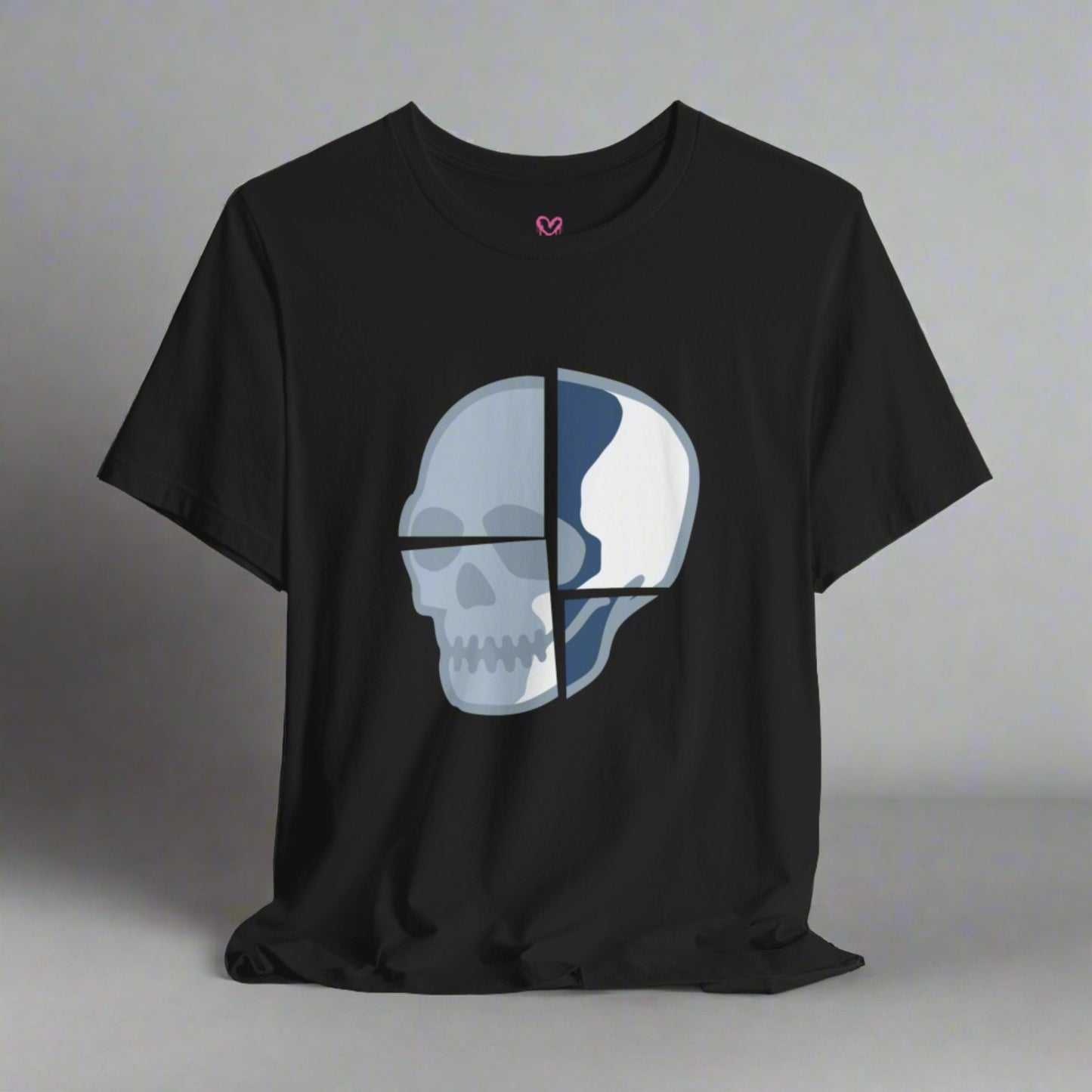 BROKEN SKULL [BLUE STEEL] T-shirt