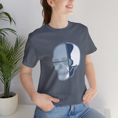 BROKEN SKULL [BLUE STEEL] T-shirt