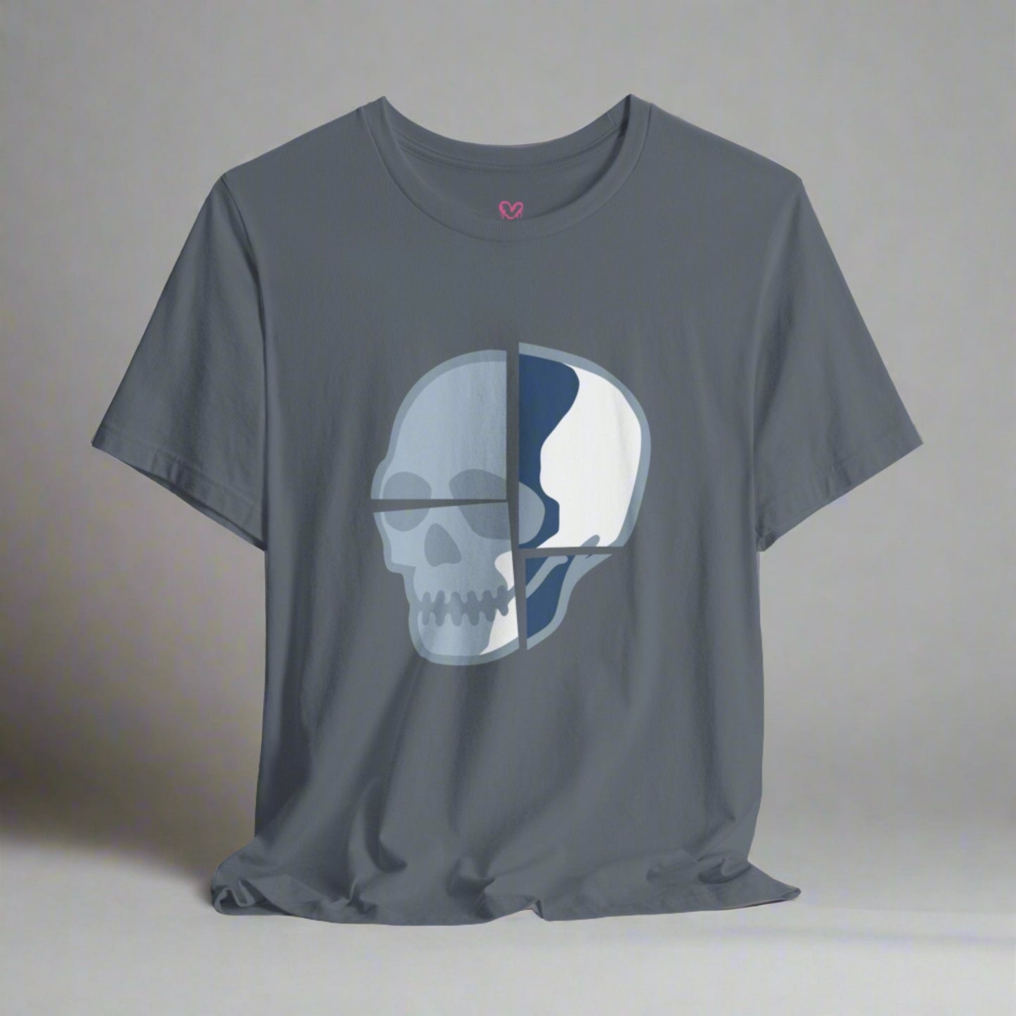 BROKEN SKULL [BLUE STEEL] T-shirt