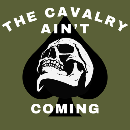 THE CAVALRY AIN'T COMING Embroidered Bomber Jacket