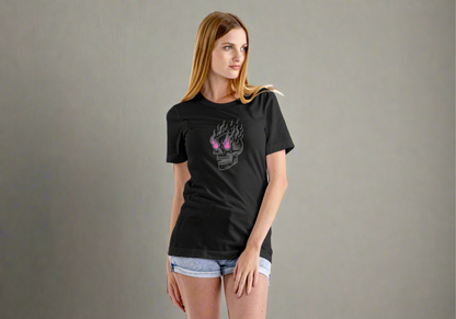 FLAMING EYES SKULL T-shirt