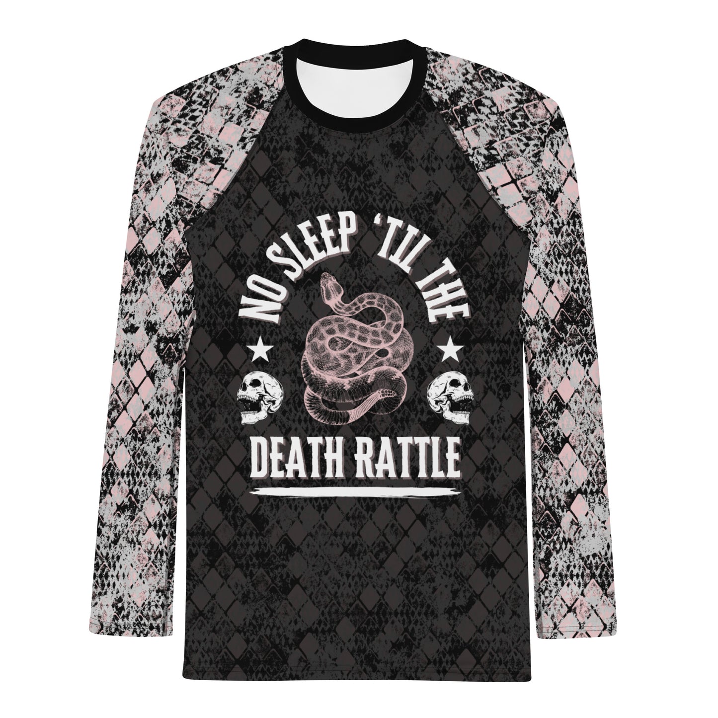 NO SLEEP 'TIL THE DEATH RATTLE Men's Rash Guard