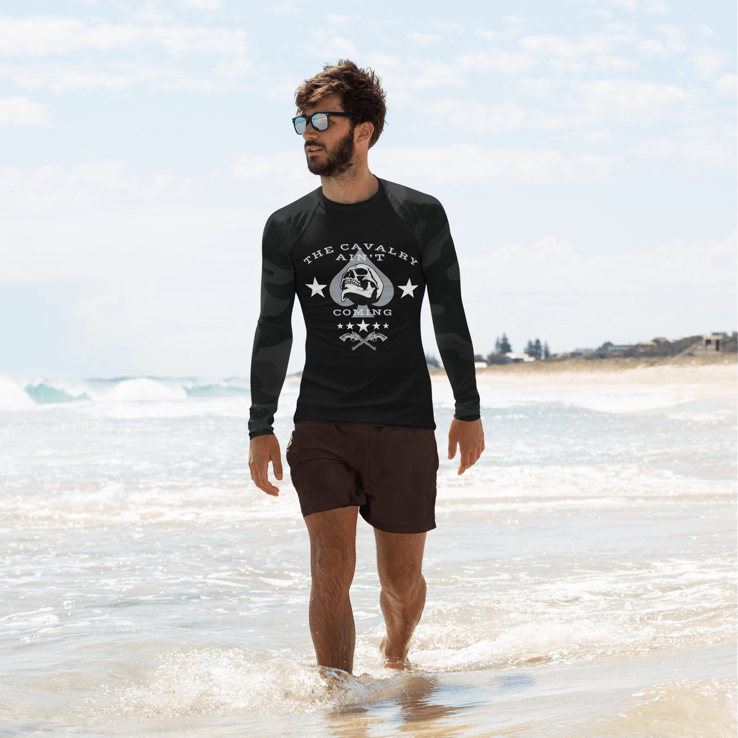 THE CAVALRY AIN'T COMING Men's Rash Guard