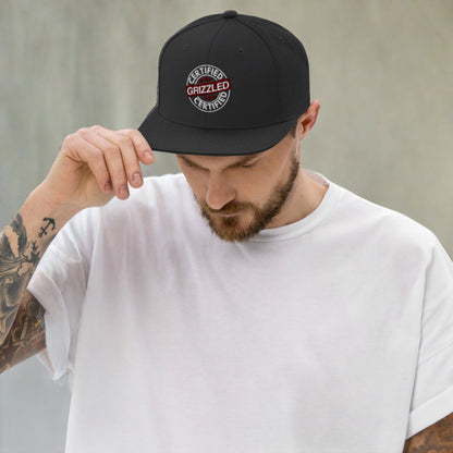 CERTIFIED GRIZZLED Embroidered Snapback Hat