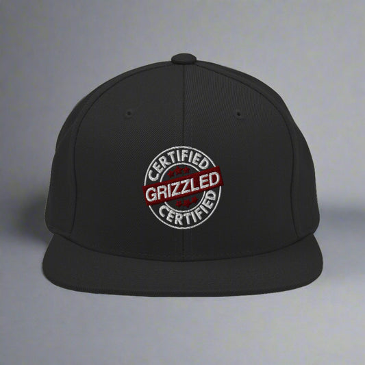 CERTIFIED GRIZZLED Embroidered Snapback Hat