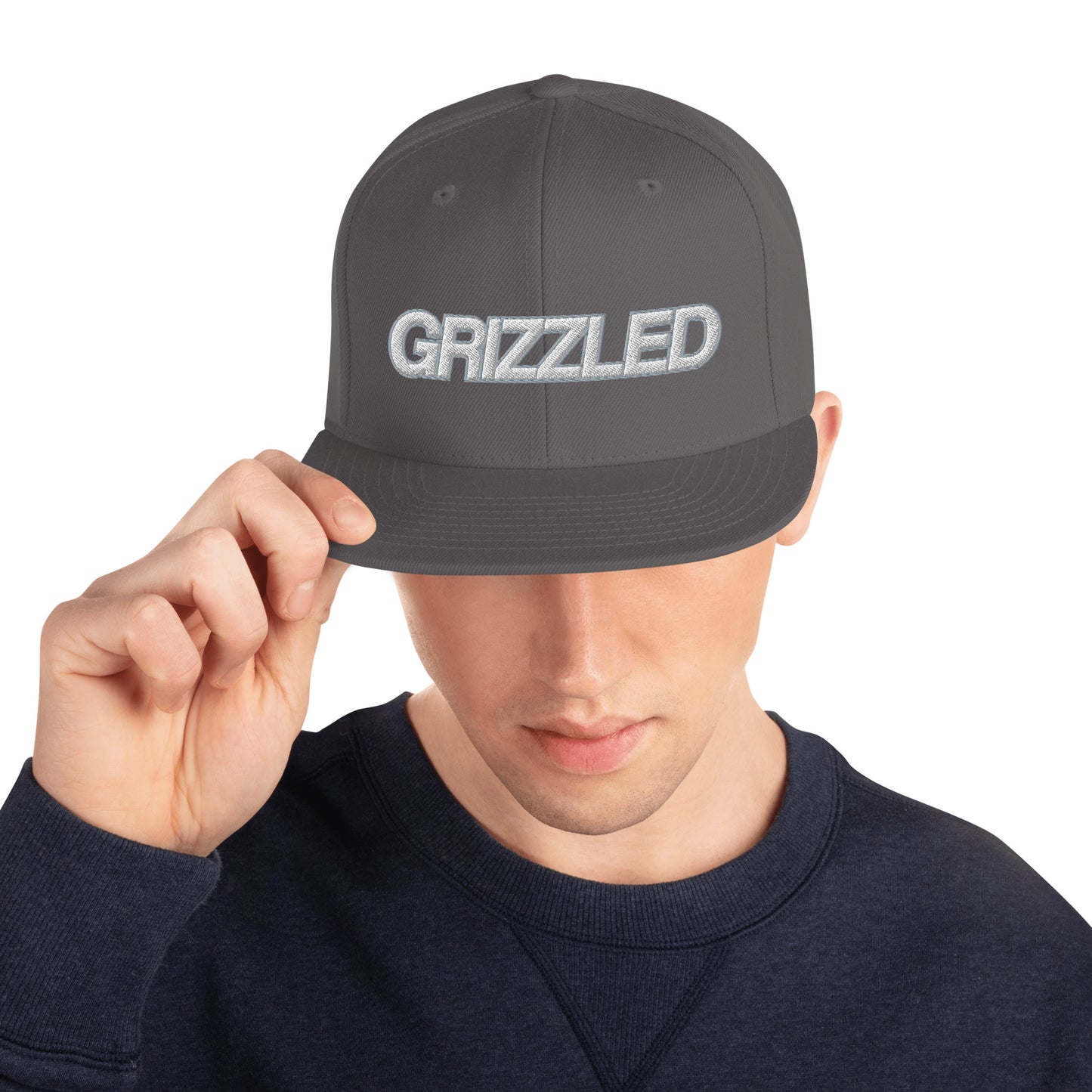 GRIZZLED Embroidered Snapback Hat