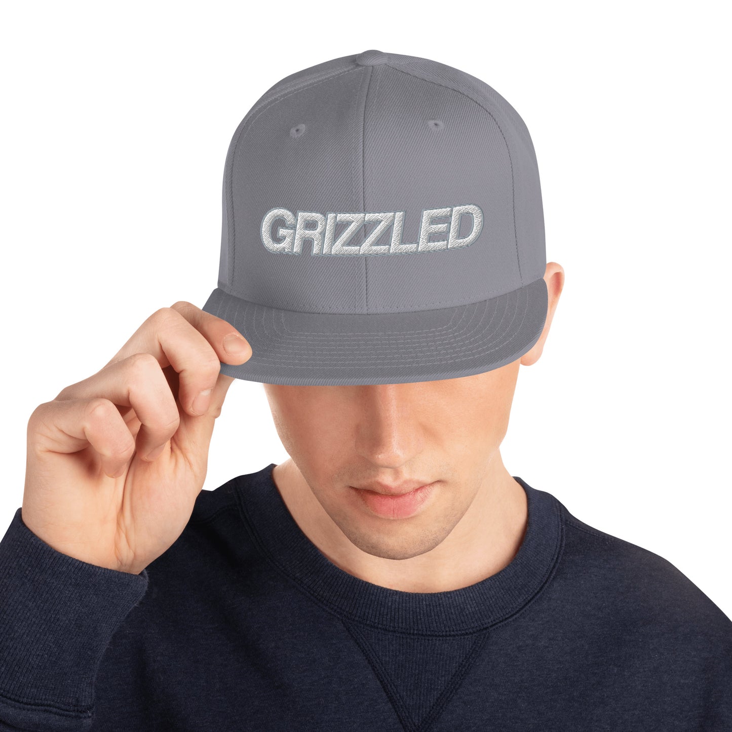 GRIZZLED Embroidered Snapback Hat