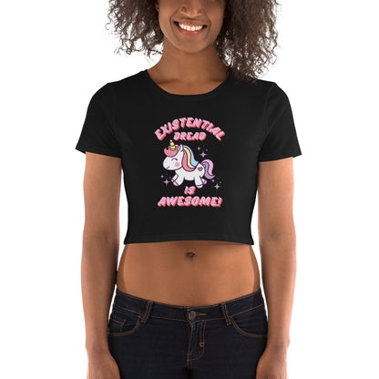 EXISTENTIAL DREAD IS AWESOME! Women’s Crop Tee