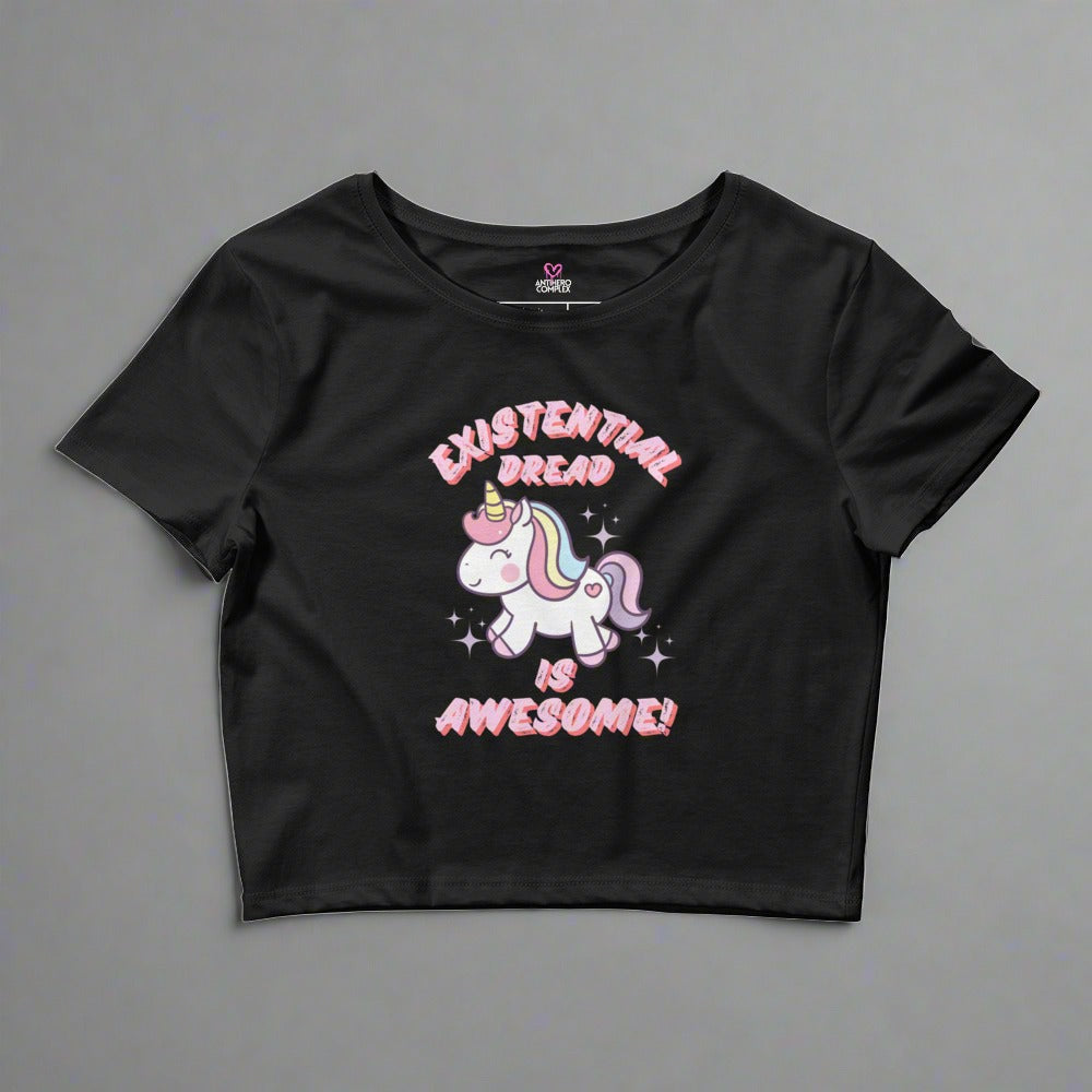 EXISTENTIAL DREAD IS AWESOME! Women’s Crop Tee